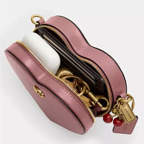 Coach Heart Crossbody Bag 14 With Charms NWT - Picture 3 of 5